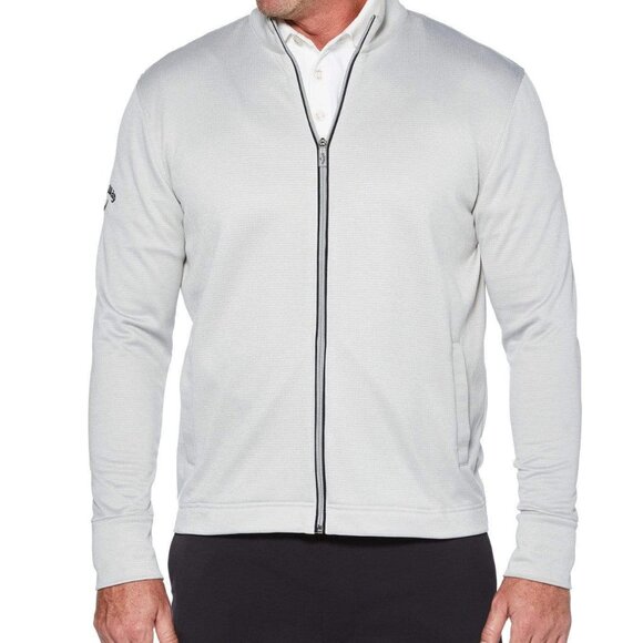 Callaway Men's Full Zip Long Sleeve Waffle Knit Fleece Golf Jacket Size M - Picture 1 of 1